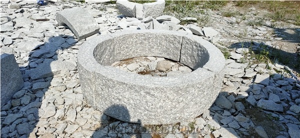 Arc-Shaped Pineapple Hb G603 Granite Kerbstone