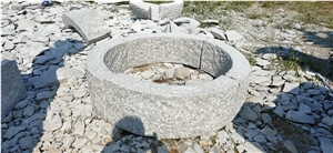 Arc-Shaped Pineapple Hb G603 Granite Kerbstone