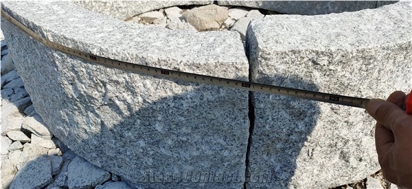 Arc-Shaped Pineapple Hb G603 Granite Kerbstone
