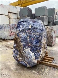 Azul Bahia Marble Blue Natural Stone Table Vase