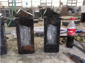 Beautiful Blue Pearl Granite Lamp for Tombstones