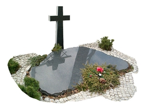 Beida Qing Simple Cross Tombstone Monument