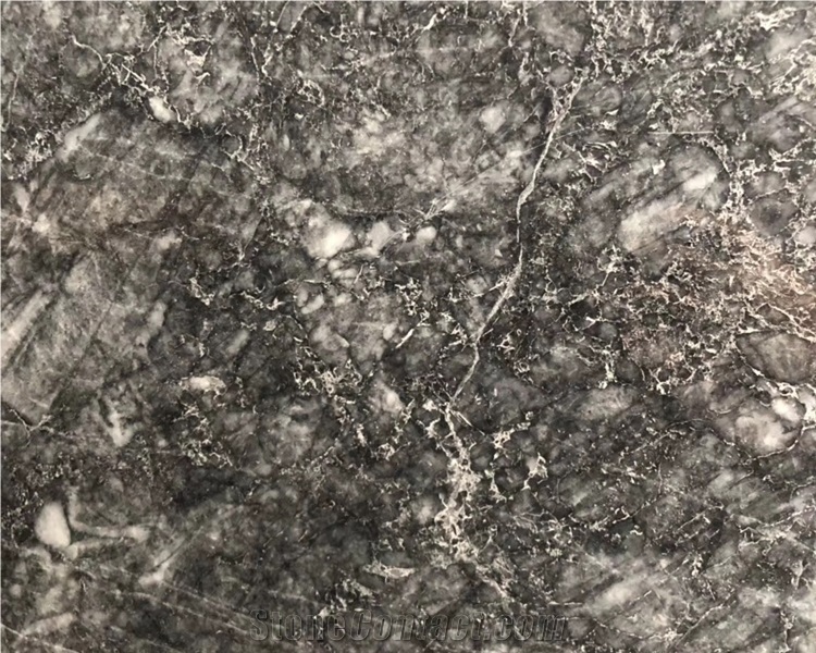 Black Agate Marble Slabs for Bathroom