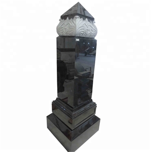 Black Basalt Headstone Monument Tombstone