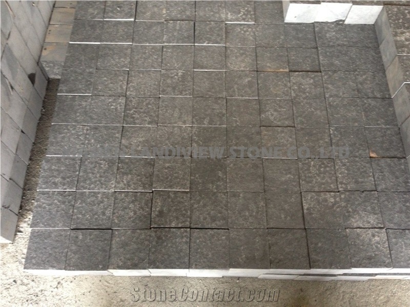 Black Basalt Stone Gargen Floor Radom Sets