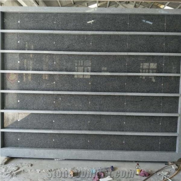 Black Granite Columbarium Niche Cremation Urn