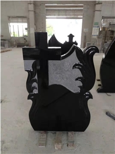 Black Grantite Gravestone Style G603 Tobmstone