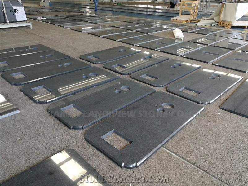 Blue Mist Granite Prefab Kichen Countertop