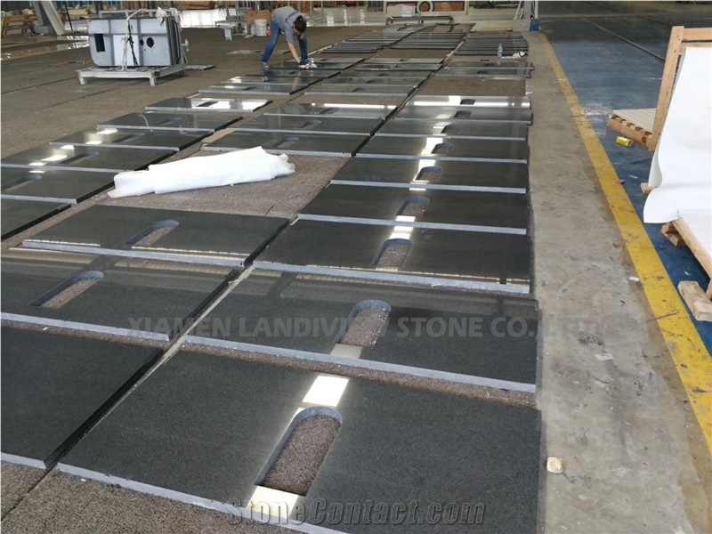 Blue Mist Granite Prefab Kichen Countertop