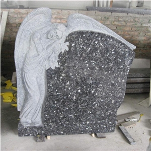 Blue Pearl Granite Stand Angel Monuments