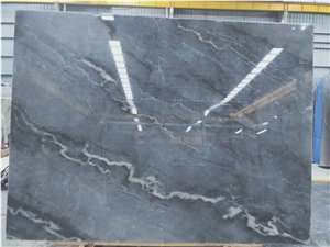 Bruce Silver Grey Marble Book Match