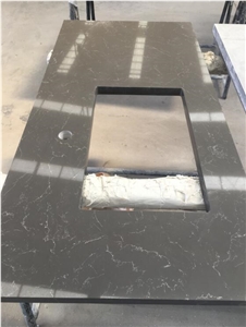 Calacatta Grey Quartz Hotel Bathroom Vanity Tops Calacatta Grey Quartz Hotel Bathroom Vanity Tops