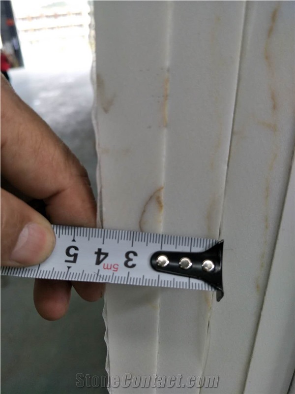 Calacatte Gold Quartz Flooring Covering Slab
