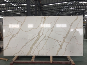 Calacatte Gold Quartz Slab for Wall Covering Calacatte Gold Quartz Slab for Wall Covering