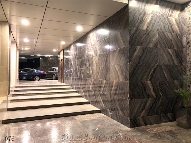 Capuccino Brown Granite Slabs Wall Covering Tile