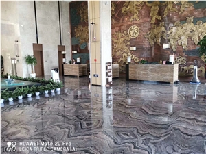 Capuccino Brown Granite Slabs Wall Covering Tile