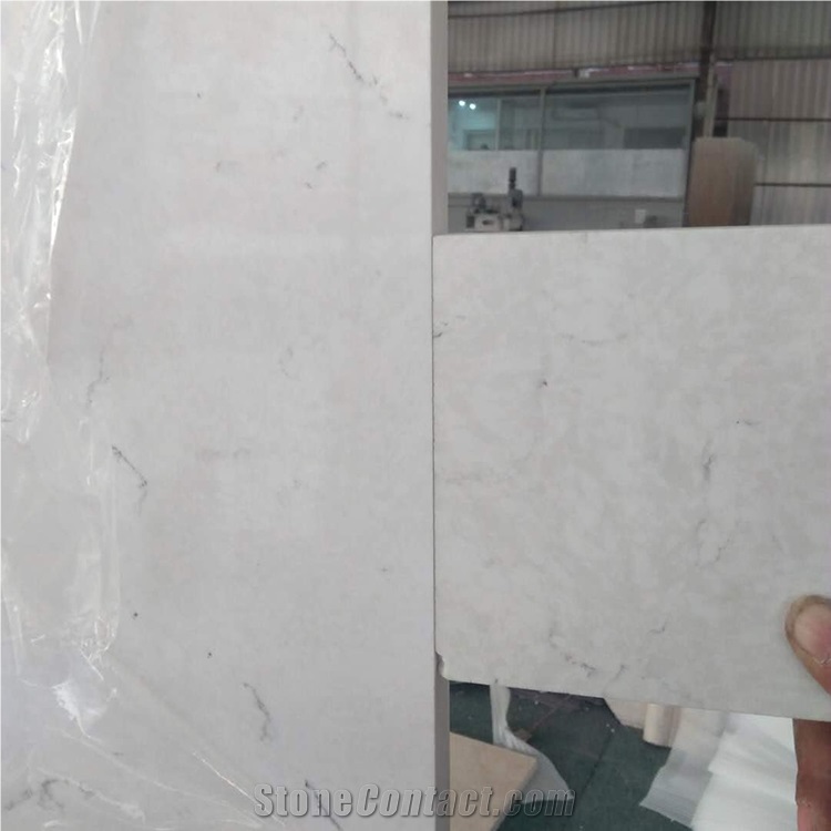 Carrara White Quartz Countertop