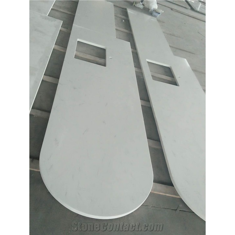 Carrara White Quartz Countertop