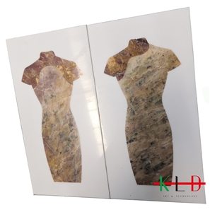 Cheongsam Water Jet Medallions,Qipao Marble Design