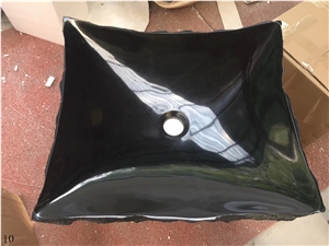 China Absolute Black Wash Basins Grainte Sinks