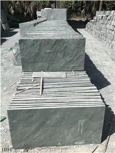 China Green Slate Slab Wall Floor Tiles