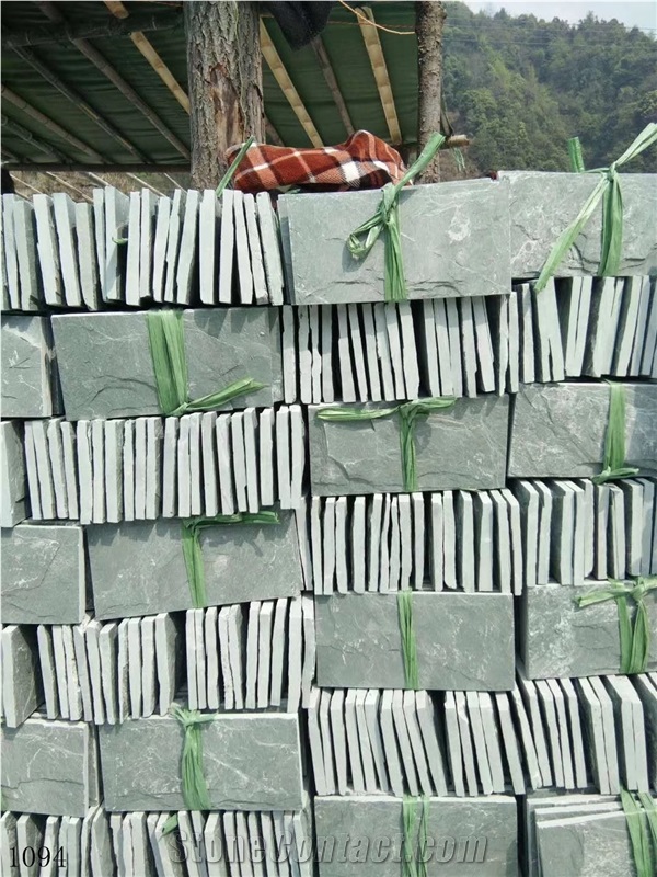 China Green Slate Slab Wall Floor Tiles