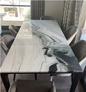 China Panda White Marble Bar Commercial Counters
