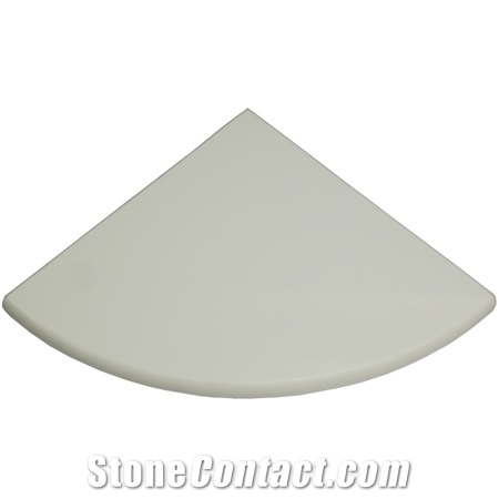 Clear Tempered Glass Bathroom Corner Shelf
