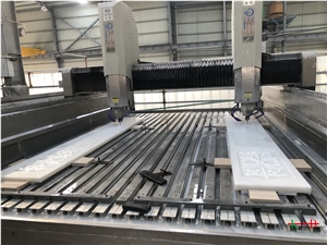Cnc Craved Wall Design Building Stone Installation