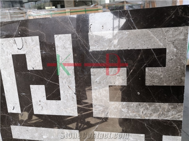 Composited Marble Waterjet Medallion Floor Tiles