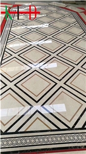 Corridor Floor Water Jet Cut Tiles,Mosaics