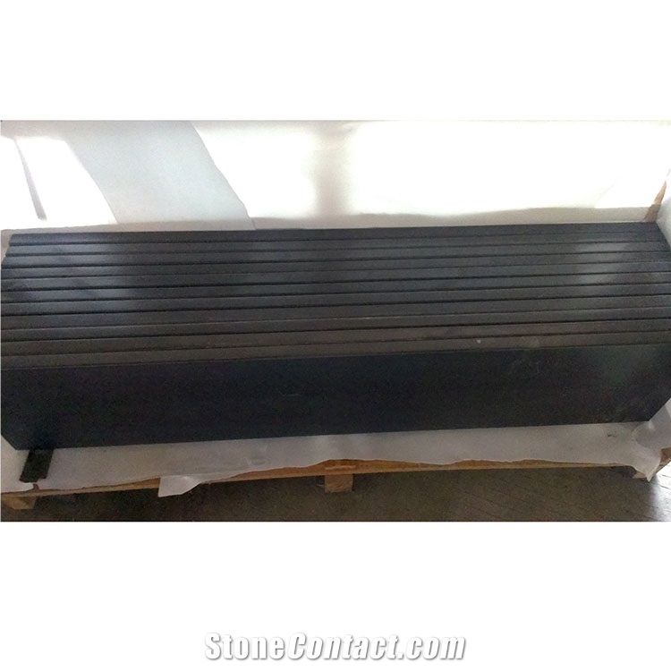 Customized Mongolia Black Granite Stair