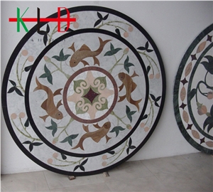 Derocative Round Waterjet Medallions,Floor Tile