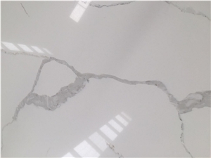 Factaty Direct Calacatta White Quartz Slabs Tiles