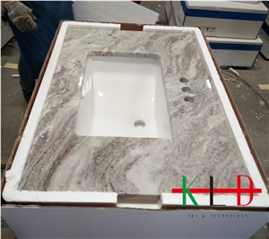 Fantasy Brown Stone Countertop,Bath Top,Vanity Top
