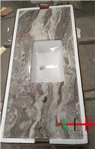 Fantasy Brown Stone Countertop,Bath Top,Vanity Top