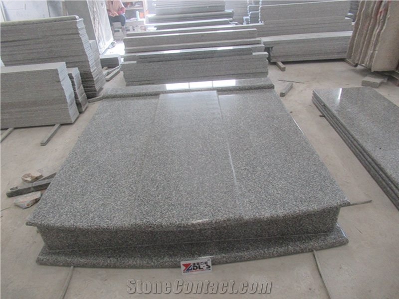 G653 Grey Granite Design Custom Tombstone