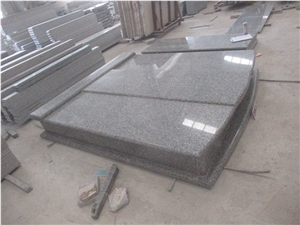 G653 Grey Granite Design Custom Tombstone