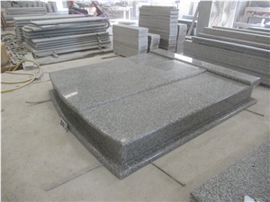 G653 Grey Granite Design Custom Tombstone