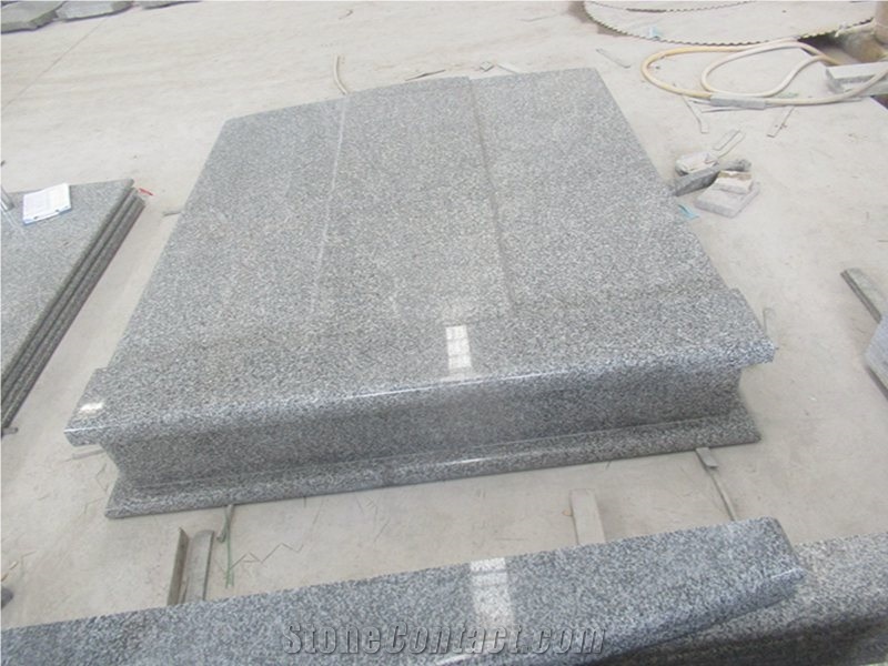G653 Grey Granite Design Custom Tombstone
