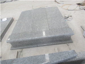 G653 Grey Granite Design Custom Tombstone