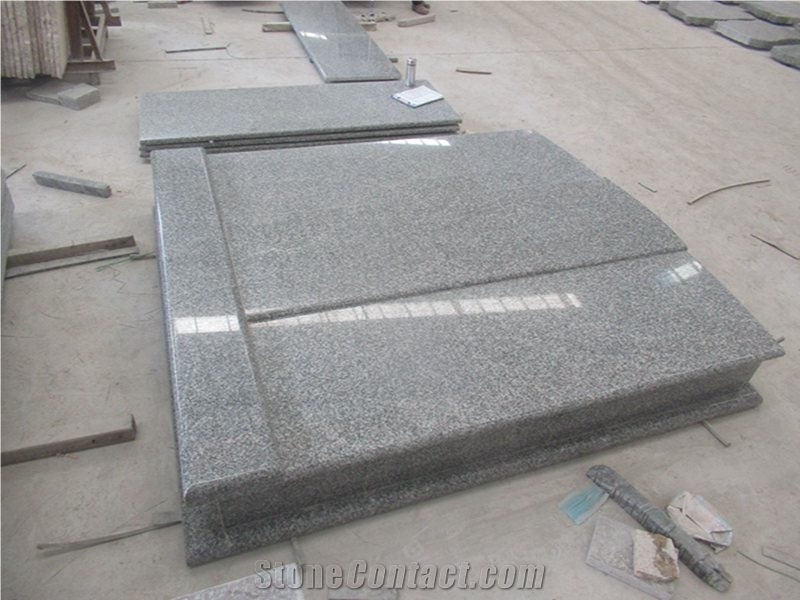 G653 Grey Granite Design Custom Tombstone