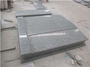 G653 Grey Granite Design Custom Tombstone