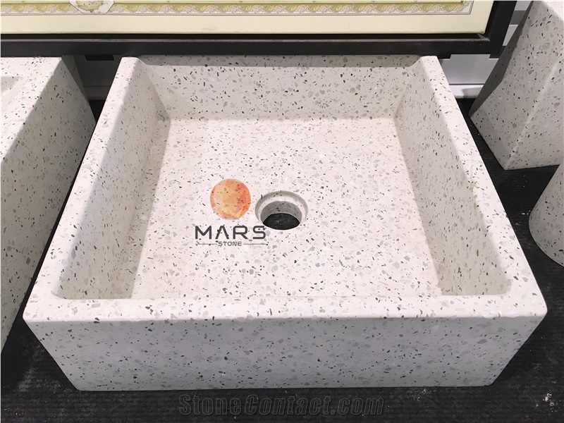 Gn003 Concrete Terrazzo Tile,Slab and Sinks
