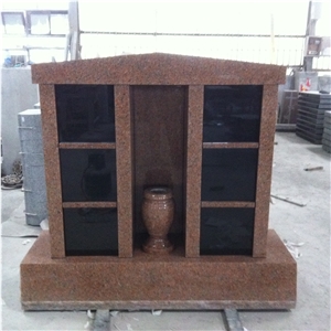 Granite 6 Niche Columbarium Casket and Urns