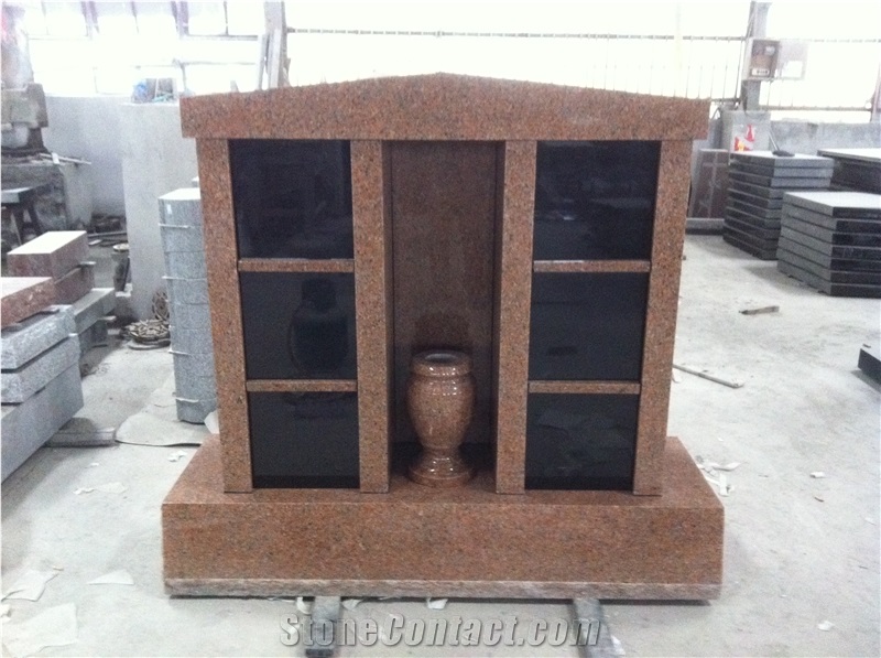 Granite 6 Niche Columbarium Casket and Urns