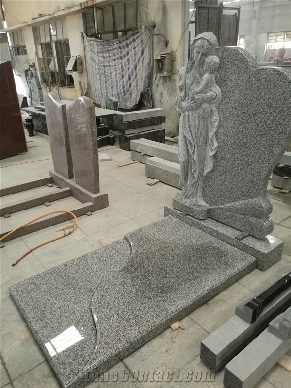 Granite Monuments with Angel Wings Slabs Xiamen