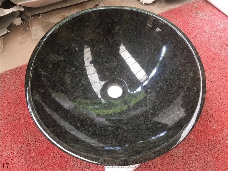 Granite Round Basin Natural Stone Sink Wash Basin