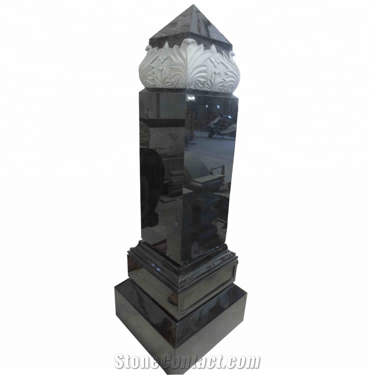 Grave Stone Black Basalt Monument Tombstone