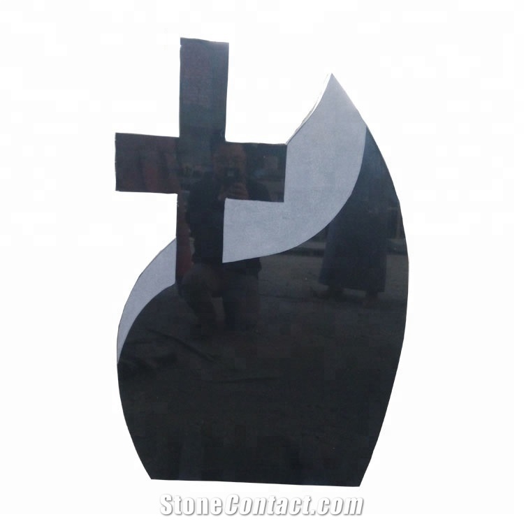 Grave Stone Black Basalt Monument Tombstone